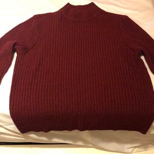 Wine turtle neck sweater